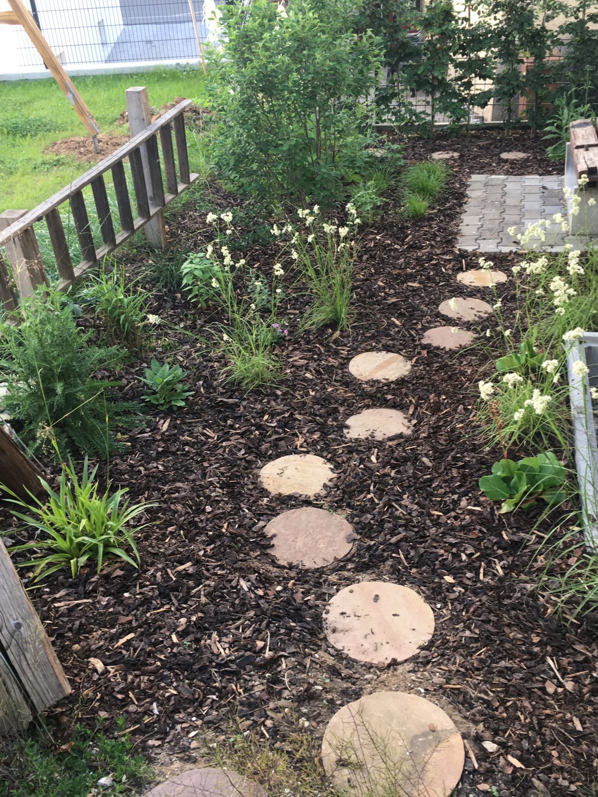 Neuen Garten zusammen mit unseren Mietern angelegt
