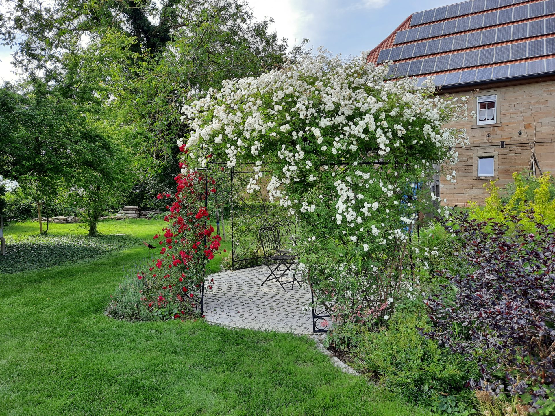 Neuanlage mit Gartenpavillon