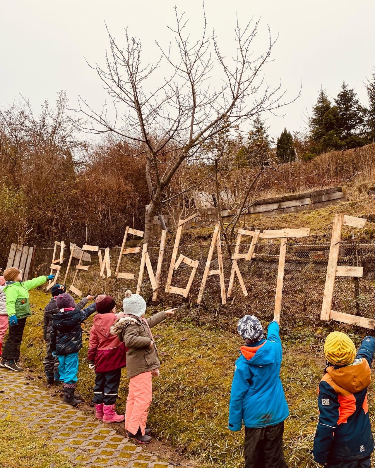 Der Bienengarten für das Kita-Projekt