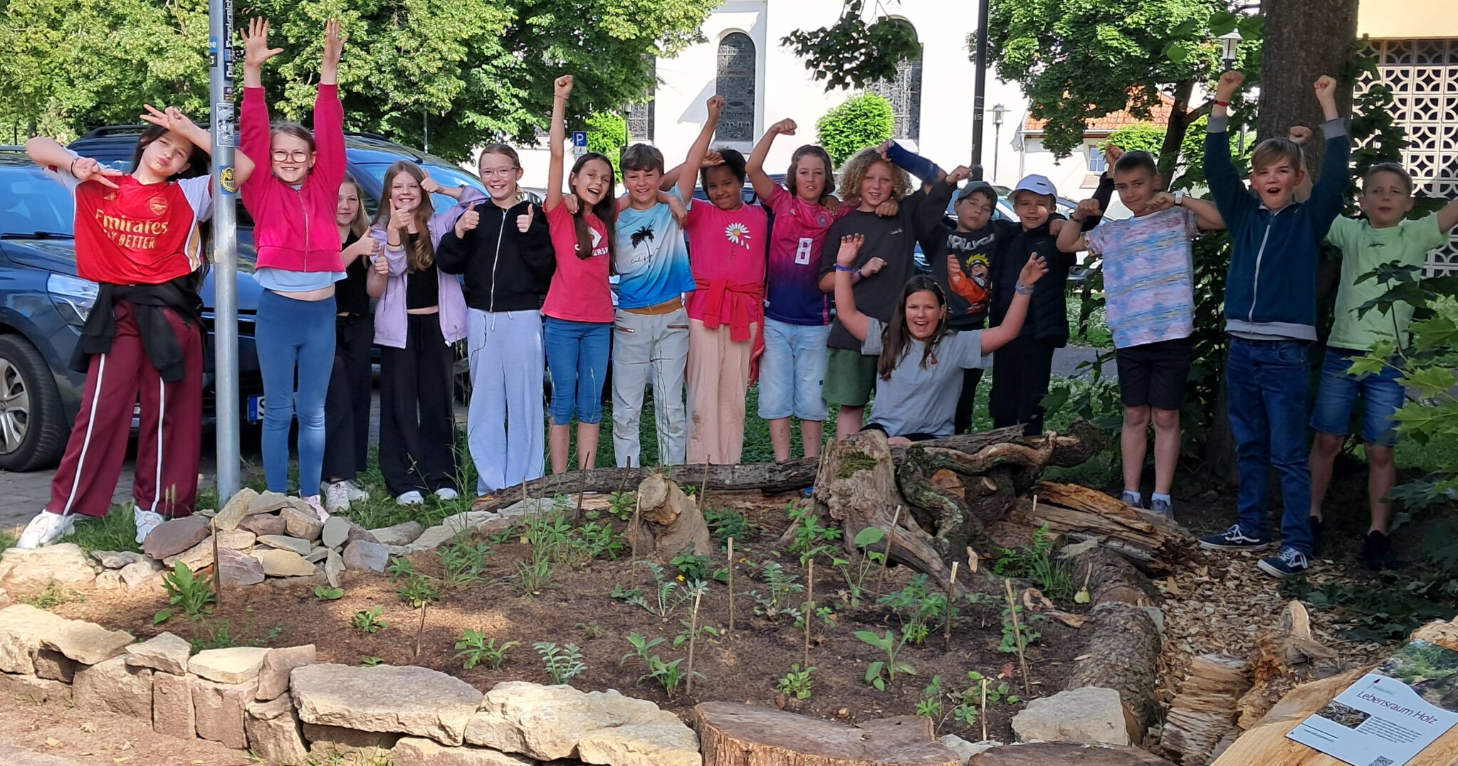 Schmetterlingsbeet der Grundschule Klarenthal